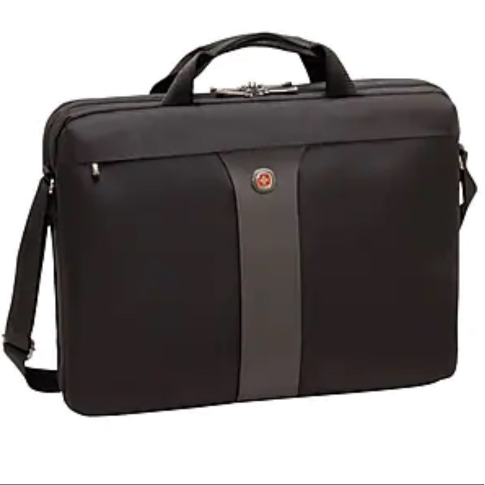 Wenger Legacy 17" Laptop Slimcase, Black Polyester (67444140)